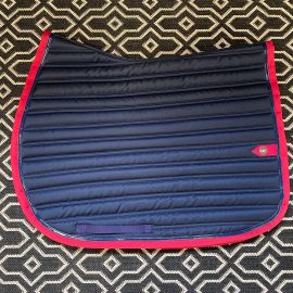 Tapis de selle Amarine slim marine & fuchsia (neuf)