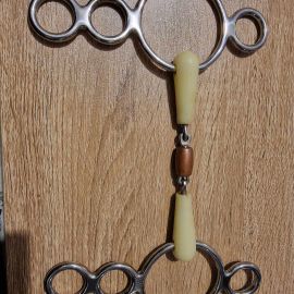 Mors Pessoa 4 anneaux double brisure 125 cm