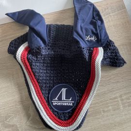 Bonnet A. Ledermann rouge & bleu (cheval) neuf