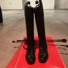 Bottes équitation Haf Equitation cuir noir (36)