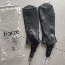 Mini chaps Desta Horze Supreme noir (M) neuf