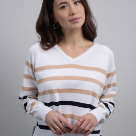 Pull Harcour Swala blanc (XL) neuf