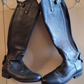 Bottes équitation Equithème noir T41 neuf