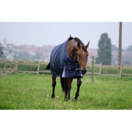 Couverture Equitheme tyrex 1680 d 220gr bleu 155 cm (neuf)