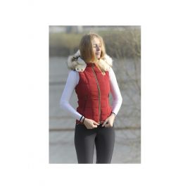Doudoune Penelope Roger sans manche rouge (XS) neuf