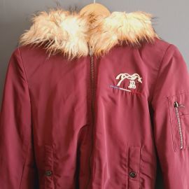 Blouson Penelope Leprevost bordeaux (S)