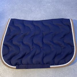 Tapis de selle Equithème bleu marine (neuf)