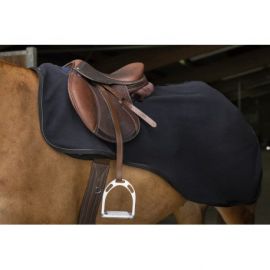 Couvre rein Equitheme polaire teddy noir 125 cm (neuf)