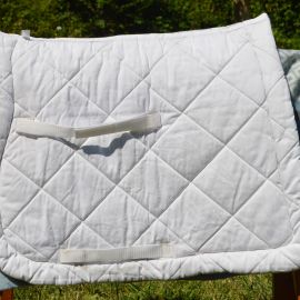Tapis de selle Equithème blanc (cheval)