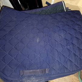 Tapis de selle Fouganza bleu (poney)