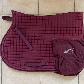 Tapis de selle Lami-Cell rouge (cheval)