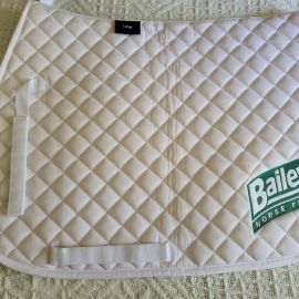 Tapis de selle Horse Feeds blanc (cheval)