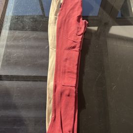 Pantalon équitation Equithème beige & rouge (36)