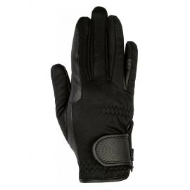 Gants HKM softshell noir (6 ans) neuf