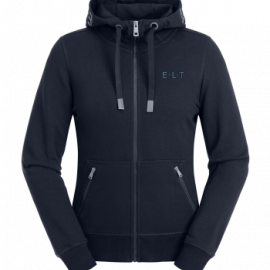 Sweat ELT zippé à capuche nottingham bleu marine (XL) neuf