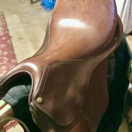 Selle dressage Delgrange 17,5 pouces