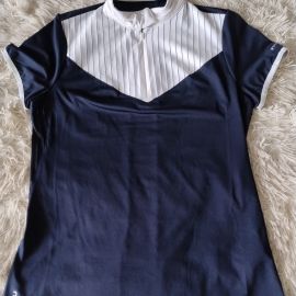 Polo concours bleu & blanc (S)