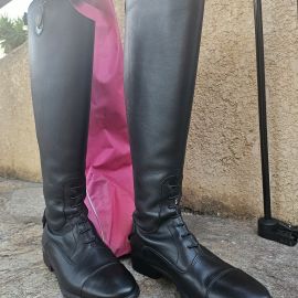 Bottes équitation Fellini cuir noir (38) neuf Bottes équitation Fellini cuir noir (38) neuf