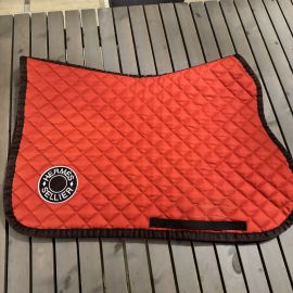 Tapis de selle Hermes orange (cheval)