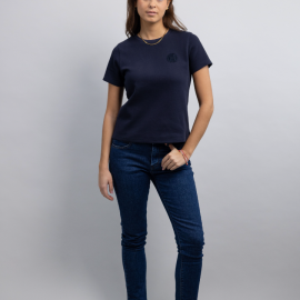 T-shirt Harcour Telma marine (S) neuf