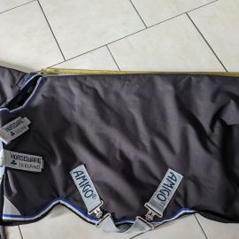 Couverture Horseware noir avec cou 80 cm (shetland)