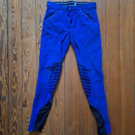 Pantalon équitation Bleu roi avec strass (36)