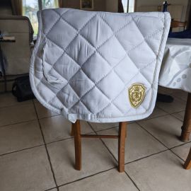 Tapis de selle Equithème blanc (poney)