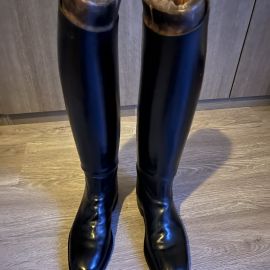 Bottes luxe sur-mesure cuir noir (43)