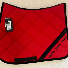 Tapis de selle Equiline Crucec avec poche rouge (neuf)