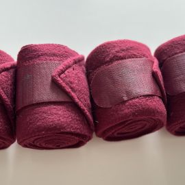 Bandes polo Jumptec rouge *4 (cheval)