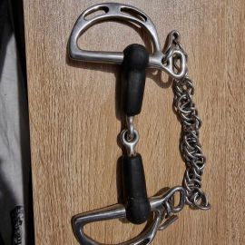 Mors Espagnol caoutchouc 125 cm