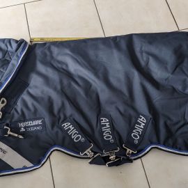 Couverture Horseware bleu cou amovible 80 cm (shetland) neuf