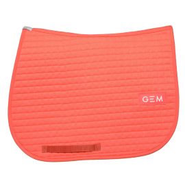 Tapis de selle Gem Leo corail (neuf)