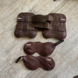 Guêtres et protège boulets CWD marron (cheval)