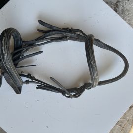 Filet cuir noir (poney)
