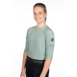 Tee shirt HKM technique hailey sauge (10-12 ans) neuf