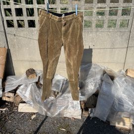 Pantalon équitation velours marron (40)