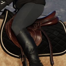 Tapis de selle Kentucky noir (cheval)