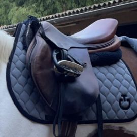 Tapis de selle Cavalleria Toscana gris (cheval)