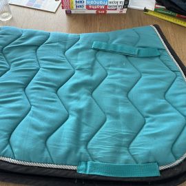 Tapis de selle Equitheme bleu (cheval)